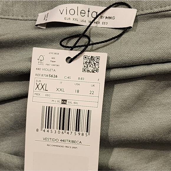 Mango x Viloleta button from shirt dress plus size XXL NEW!! - Picture 6 of 6